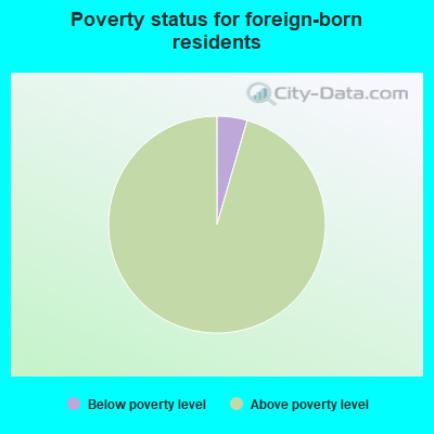 Poverty status for native-born residents